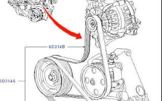 Замена приводных ремней на Ford Focus 2 полная инструкция с фото
