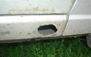 Ремонт порогов автомобиля своими руками