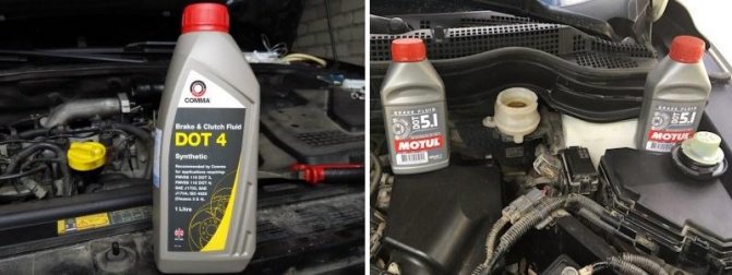 долив тормозной жидкости