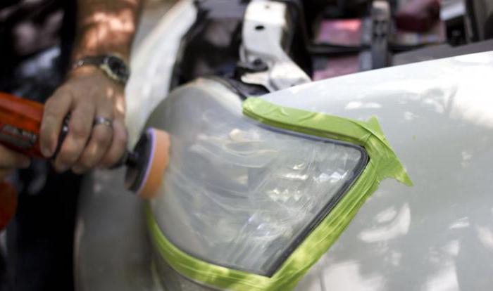 полировка пластиковых фар зубной пастой