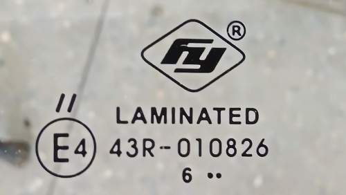 Расшифровка года выпуска автостекол Fy