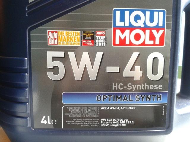 Масло, получившее отличные отзывы - Liqui Moly Масло, получившее отличные отзывы - Liqui Moly