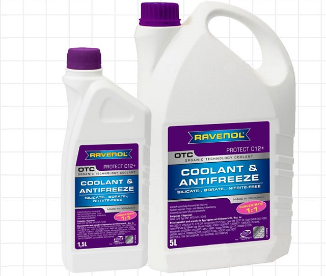 Красно-лиловая ОЖ фирмы Ravenol Красно-лиловая ОЖ фирмы Ravenol