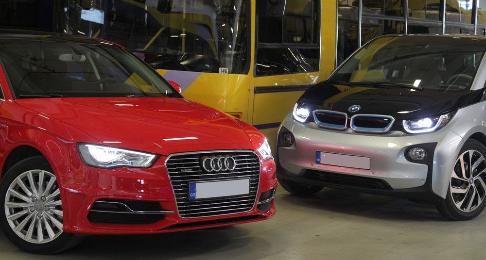 Audi e-Tron и BMW i3 Audi e-Tron и BMW i3
