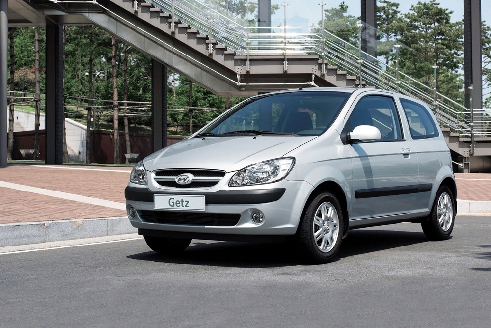 Hyundai Getz Hyundai Getz на дороге