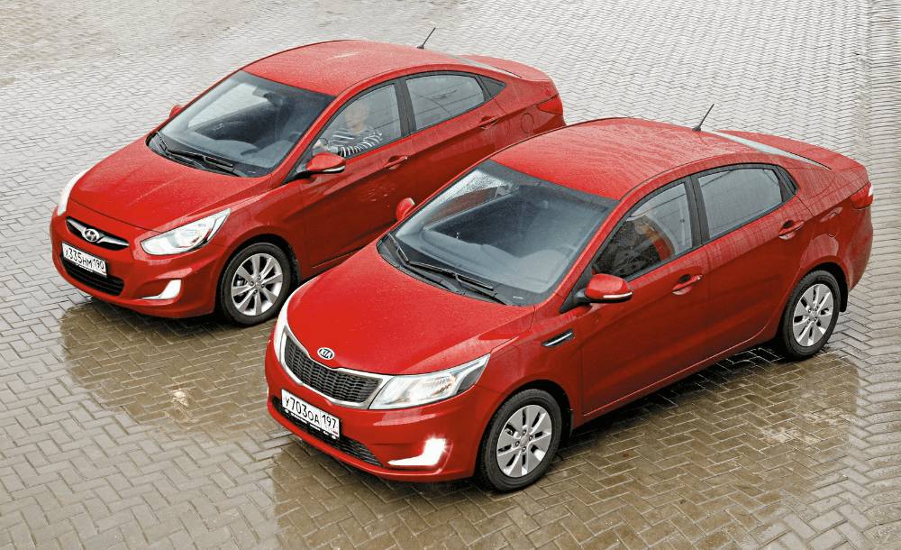 Hyundai Solaris и KIA RIO Hyundai Solaris и KIA RIO