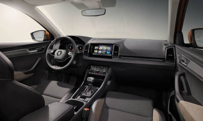 Интерьер Skoda Karoq Авто Skoda Karoq внутри