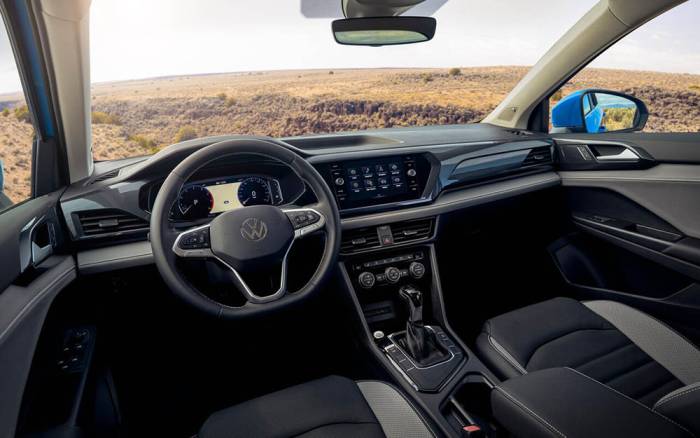 Интерьер Volkswagen Taos Авто Volkswagen Taos внутри