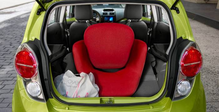 Багажный отсек Chevrolet Spark Багажник Chevrolet Spark