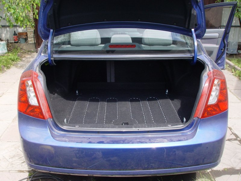 Вместительность багажника Chevrolet Lacetti Багажник Chevrolet Lacetti