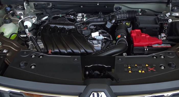 Моторный отсек Renault Duster Двигатель Renault Duster