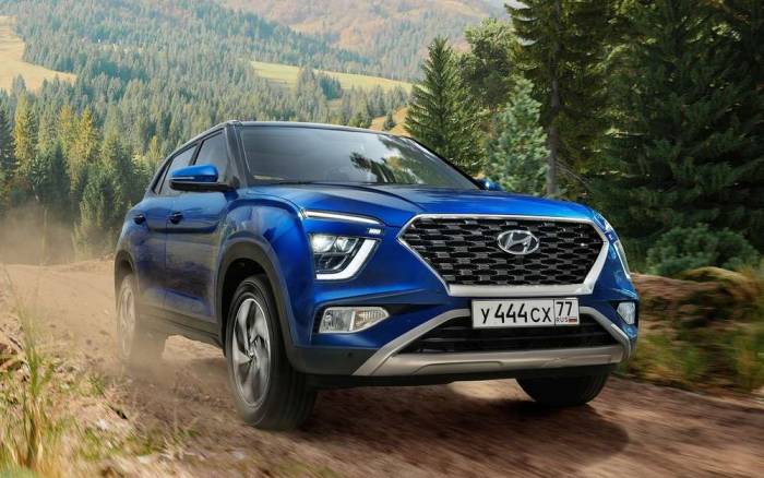 Hyundai Creta на бездорожье Hyundai Creta на дороге