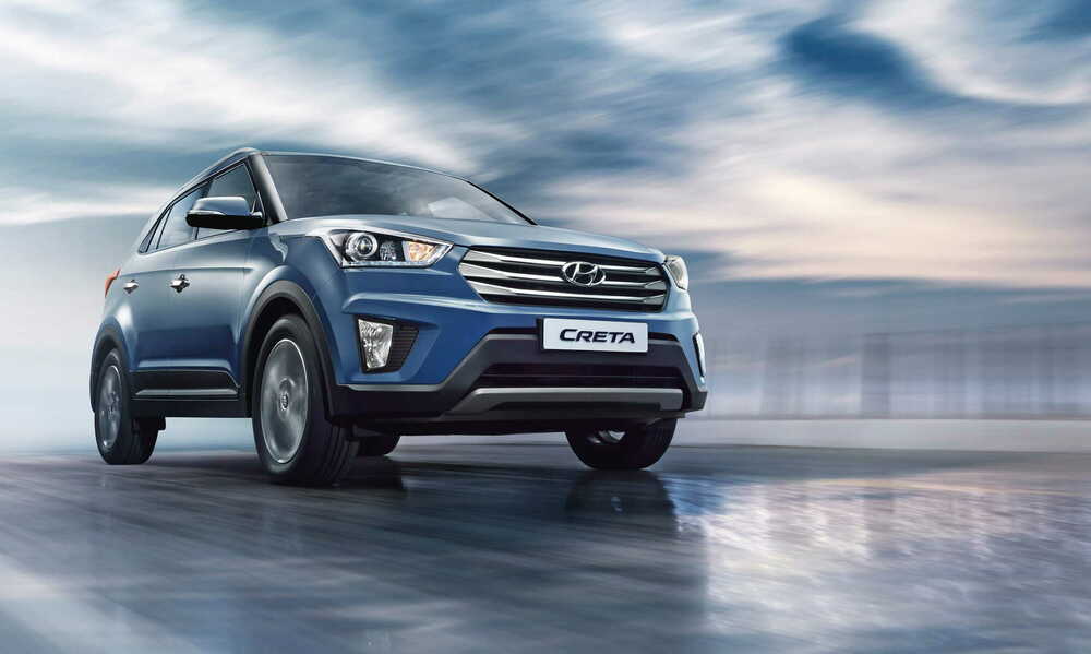Hyundai Creta в синем цвете Hyundai Creta