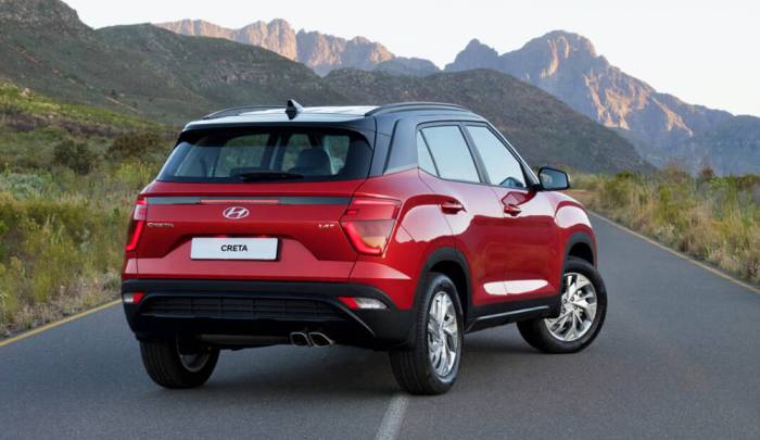 Вид Hyundai Creta сзади Hyundai Creta сзади