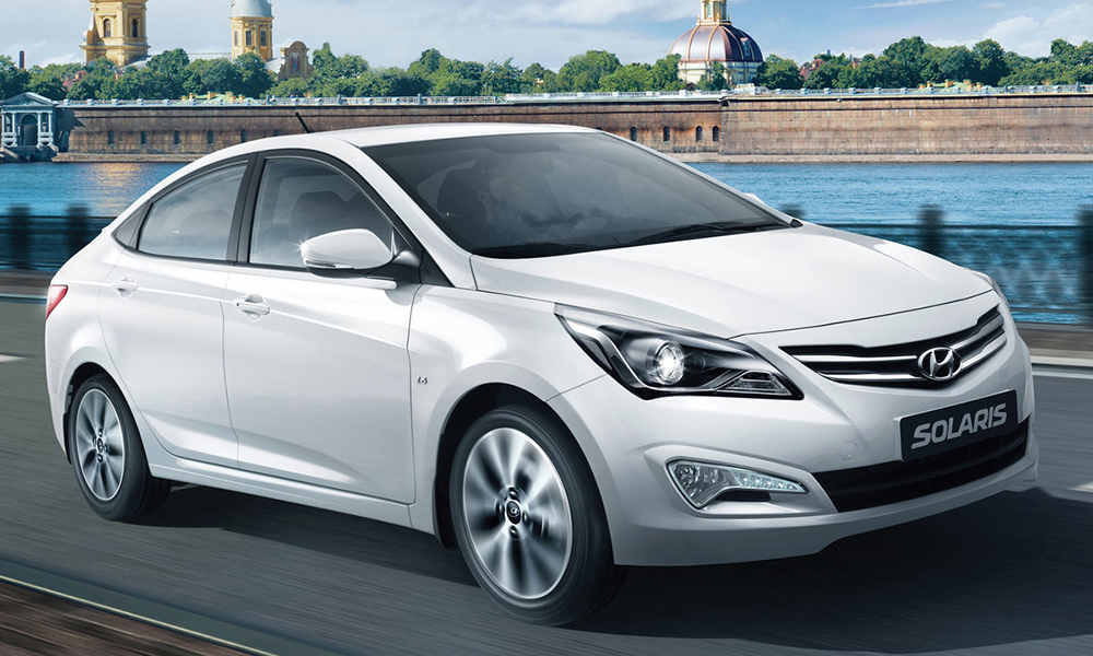Hyundai Solaris на трассе Hyundai Solaris на трассе
