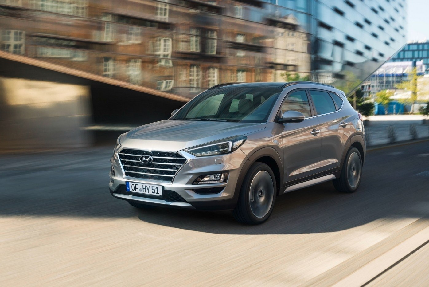 Hyundai Tucson в сером цвете Hyundai Tucson