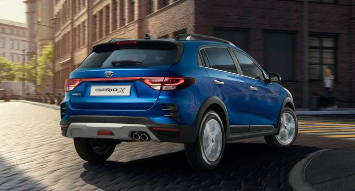 Как выглядит Kia Rio X сзади Kia Rio X сзади