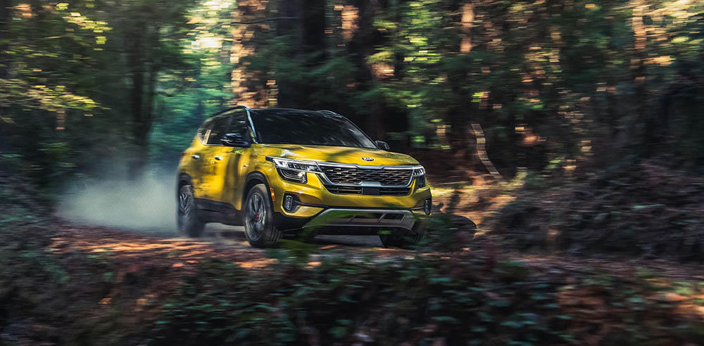 Kia Seltos на бездорожье Kia Seltos за городом
