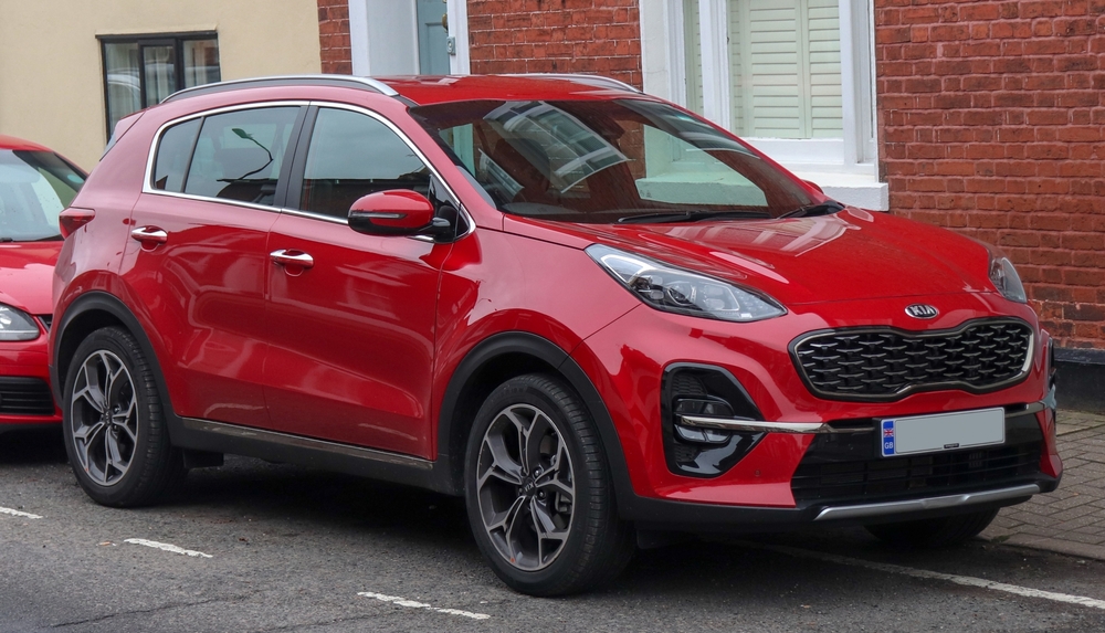 Kia Sportage красная Kia Sportage