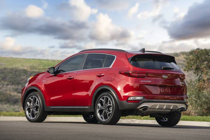 Kia Sportage в красном цвете Kia Sportage