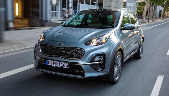Езда на Kia Sportage Kia Sportage на дороге