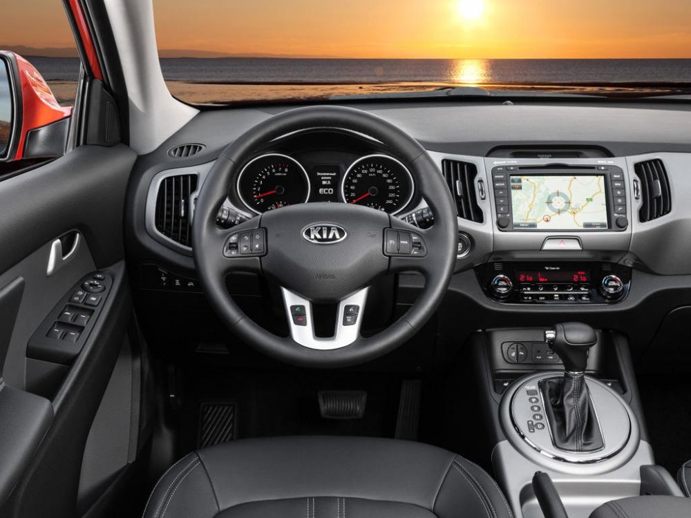 Салон автомобиля Kia Sportage Дизайн салона Kia Sportage