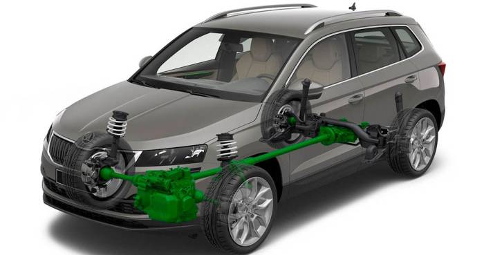 Конструктивные особенности Skoda Karoq Конструкция Skoda Karoq