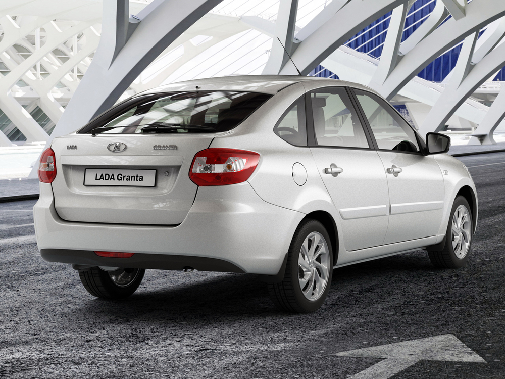 Lada Granta вид сзади Lada Granta