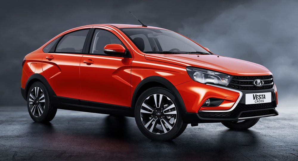 Lada Vesta в оранжевом цвете Lada Vesta