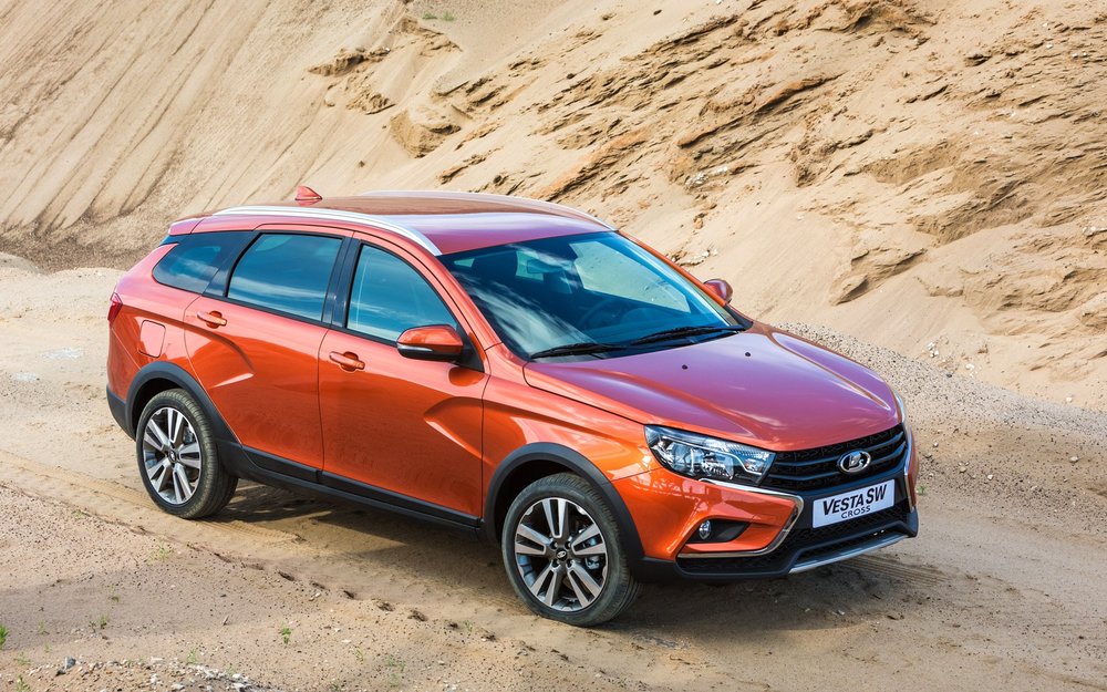 Lada Vesta SW Cross в оранжевом цвете Lada Vesta SW Cross