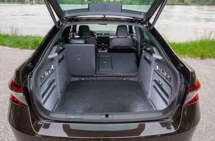 Крепление крышки багажника к крыше у лифтбека Skoda Superb Лифтбек Skoda Superb