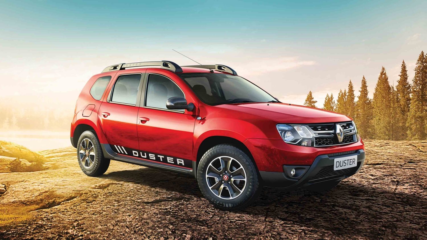 Renault Duster в красном цвете Renault Duster
