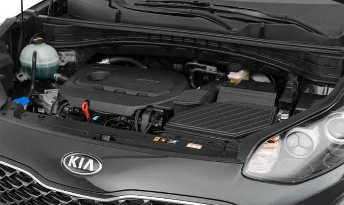Моторный отсек Kia Sportage Мотор Kia Sportage