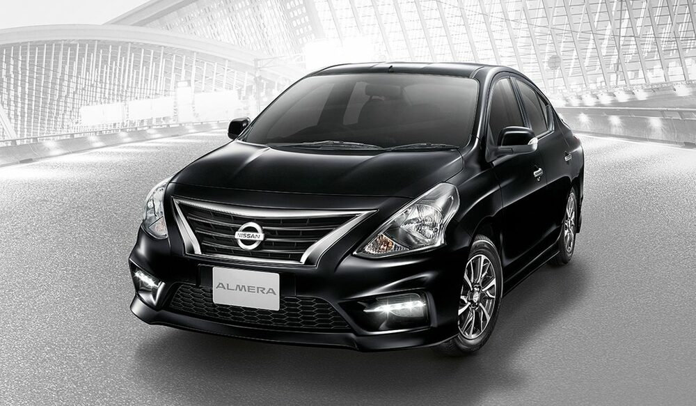 Nissan Almera в черном цвете Nissan Almera