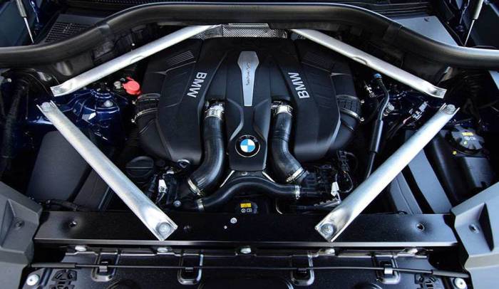 Моторный отсек BMW X5 Под капотом BMW X5