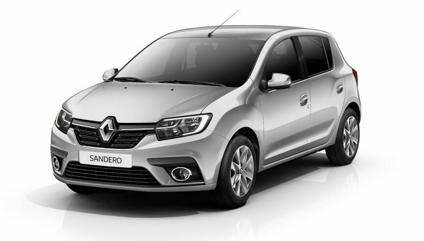 Renault Sandero в сером цвете Renault Sandero