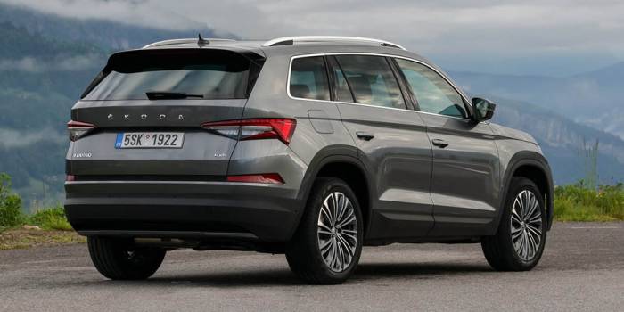 Вид Skoda Kodiaq сзади Skoda Kodiaq сзади
