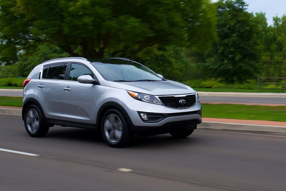 Kia Sportage в сером цвете Kia Sportage