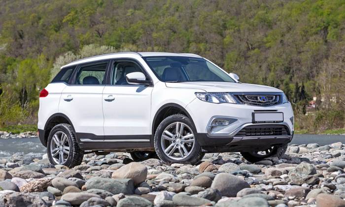 Внешний вид Geely Atlas Вид Geely Atlas