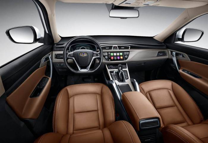 Салон Geely Atlas Внутри Geely Atlas