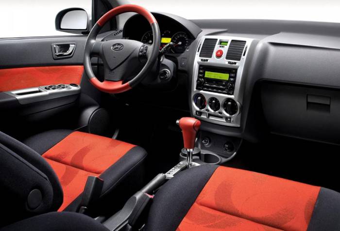 Салон Hyundai Getz 2005-2011 годов выпуска Внутри Hyundai Getz