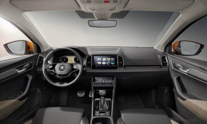 Интерьер Skoda Karoq Внутри Skoda Karoq