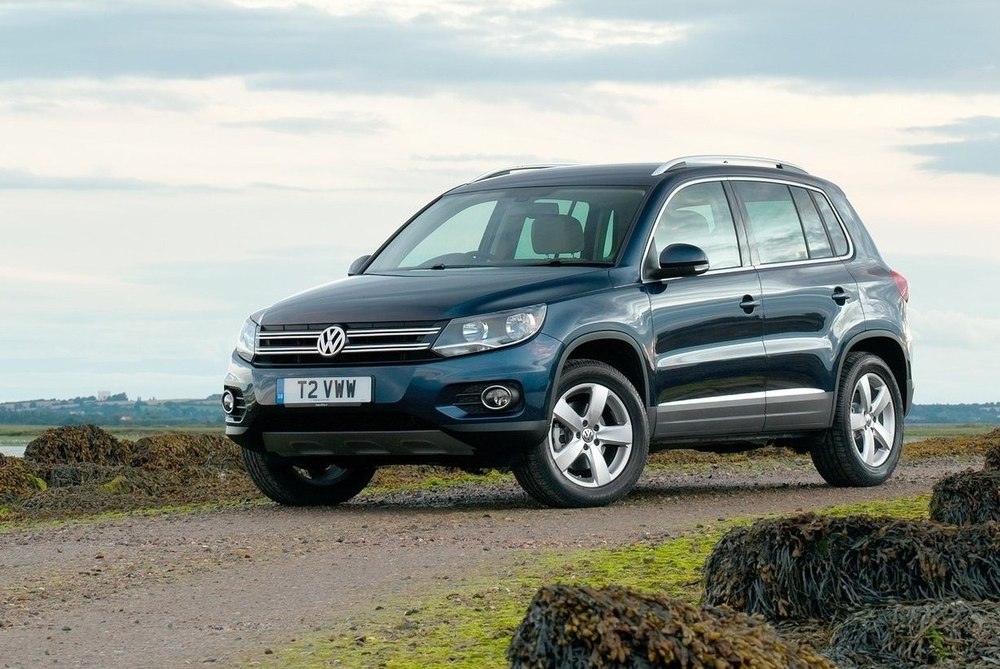 Volkswagen Tiguan в синем цвете Volkswagen Tiguan