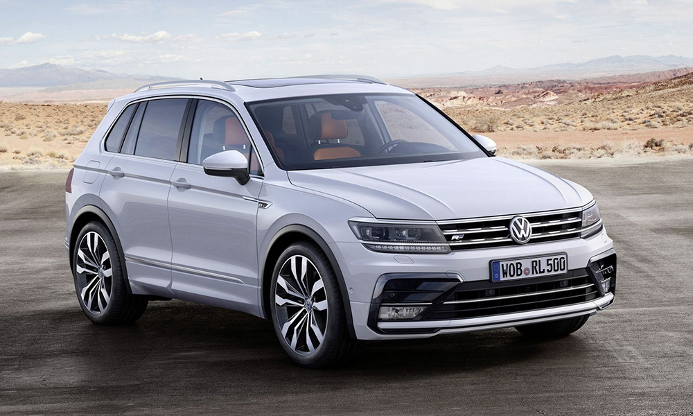 Volkswagen Tiguan на трассе Volkswagen Tiguan на трассе